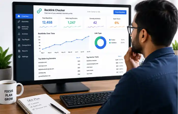 backlink checker wisestudyspot. com